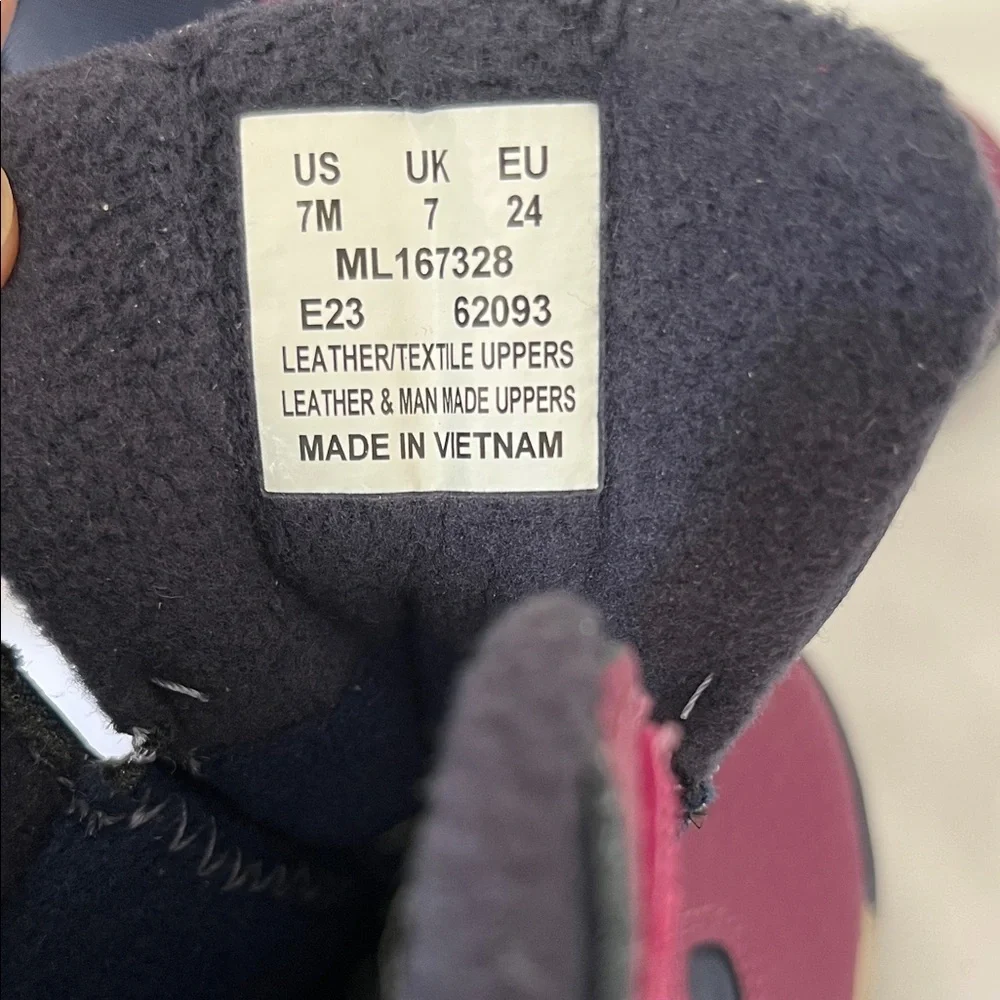 Merrell Kids Burgundy and Black Boots